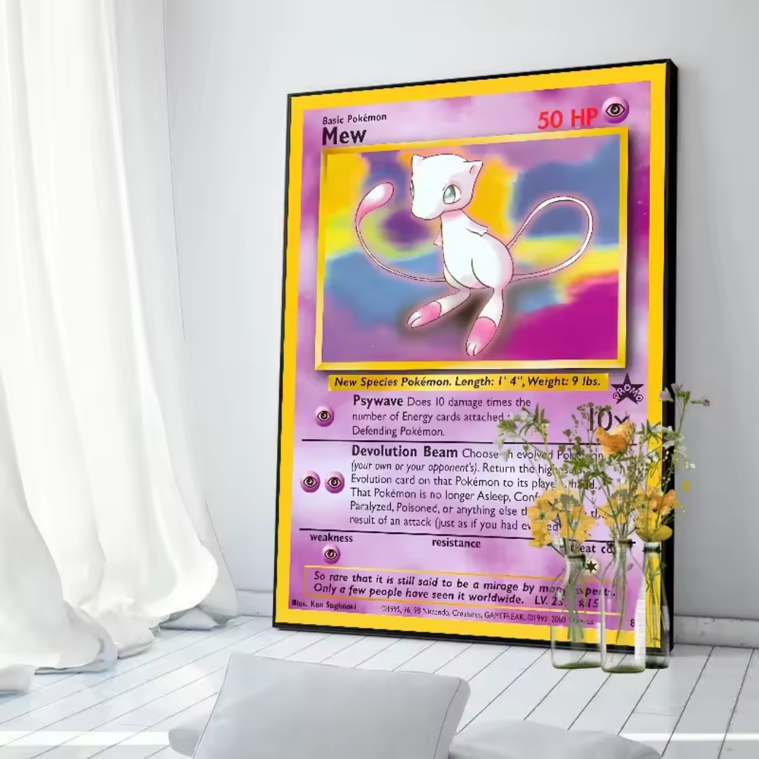 Póster de carta Pokémon 1996