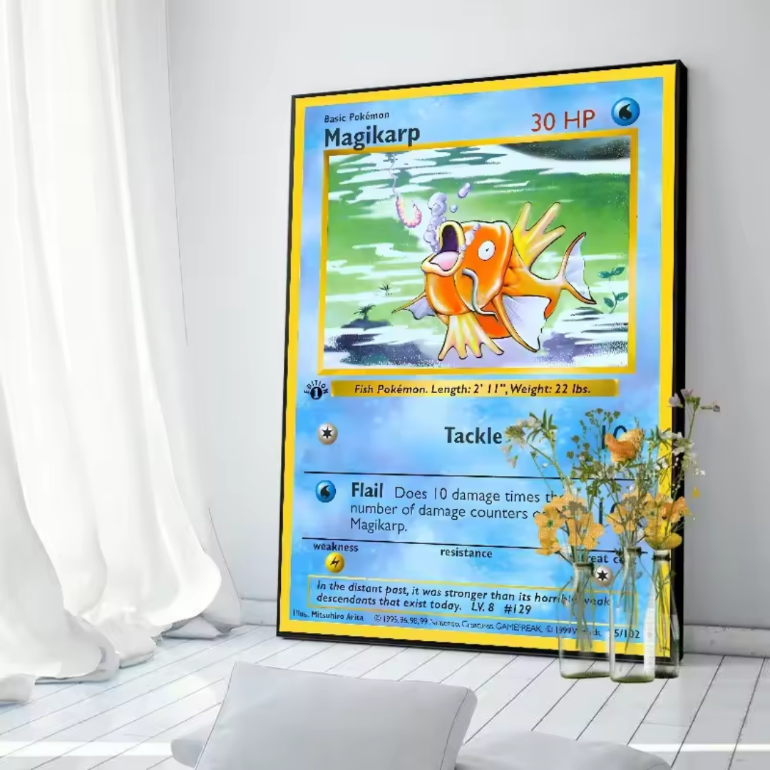 Póster de carta Pokémon 1996