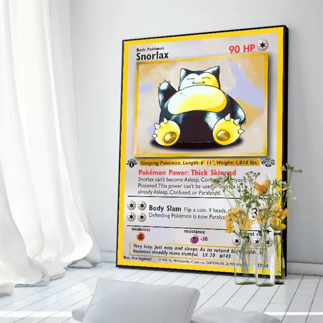 Póster de carta Pokémon 1996