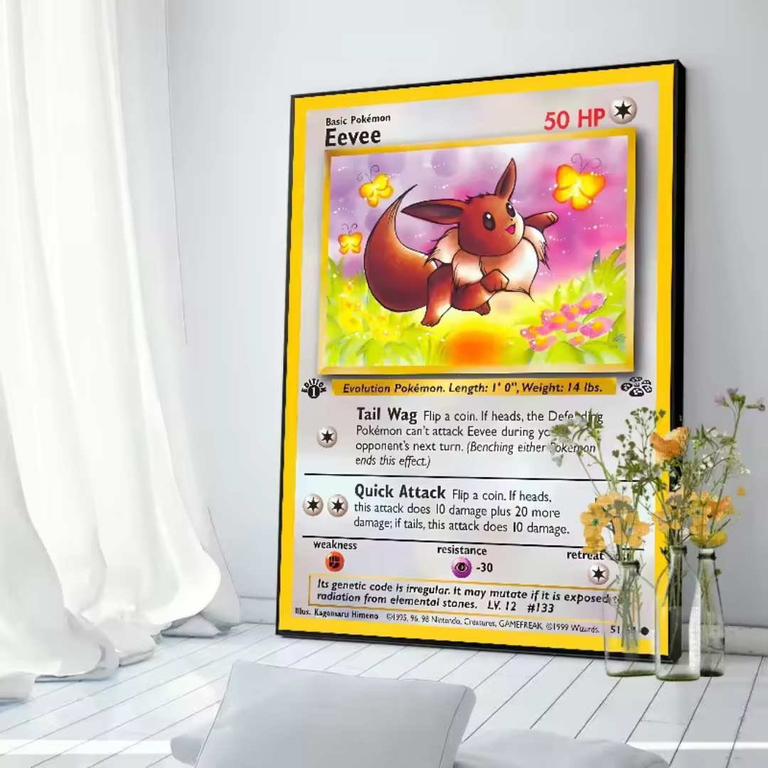 Póster de carta Pokémon 1996