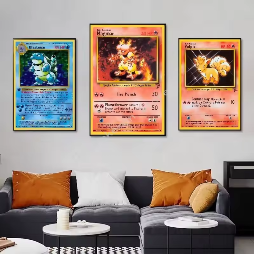 Póster de carta Pokémon 1996